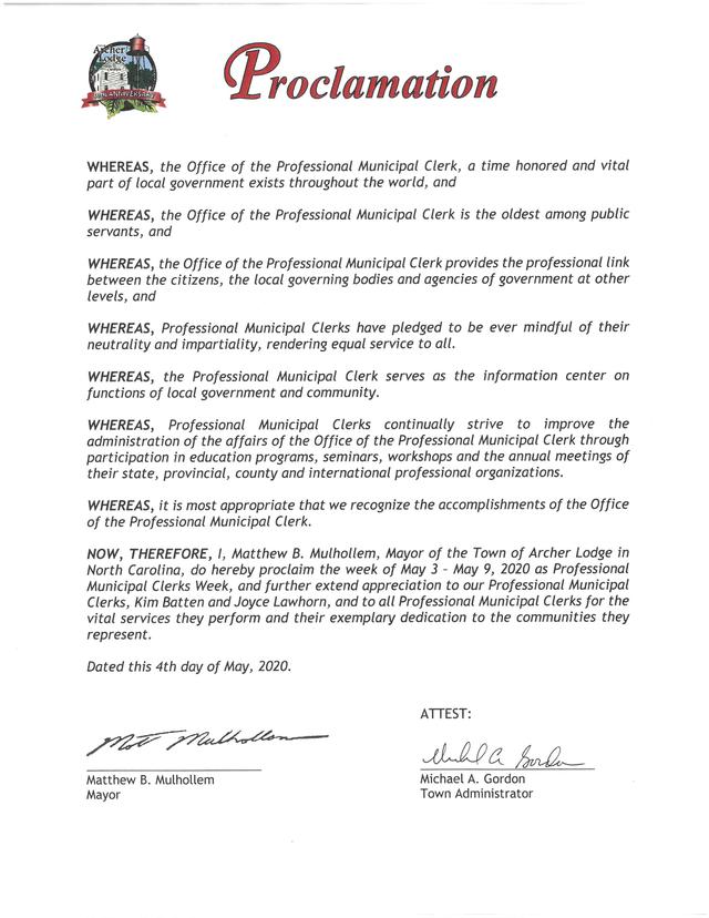 Proclamation - Professional Municipal Clerks Week-5-2020.jpg